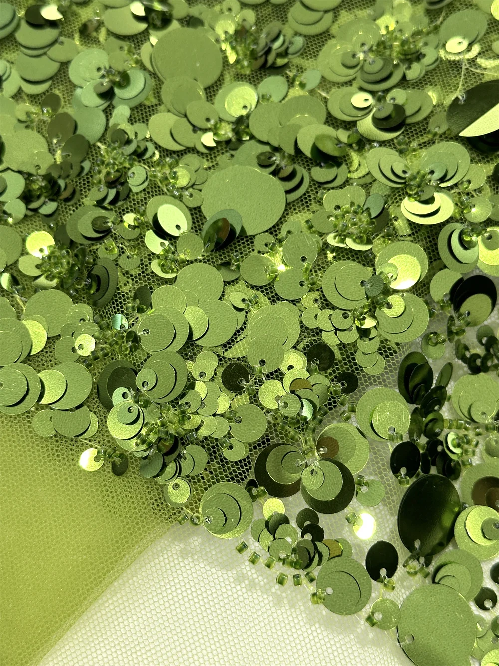 

Luxury Sequins Lace Fabric 2025 High Quality Lace French African Beaded Lace Fabric Nigerian Embroidery Fabric For Dress Sewing