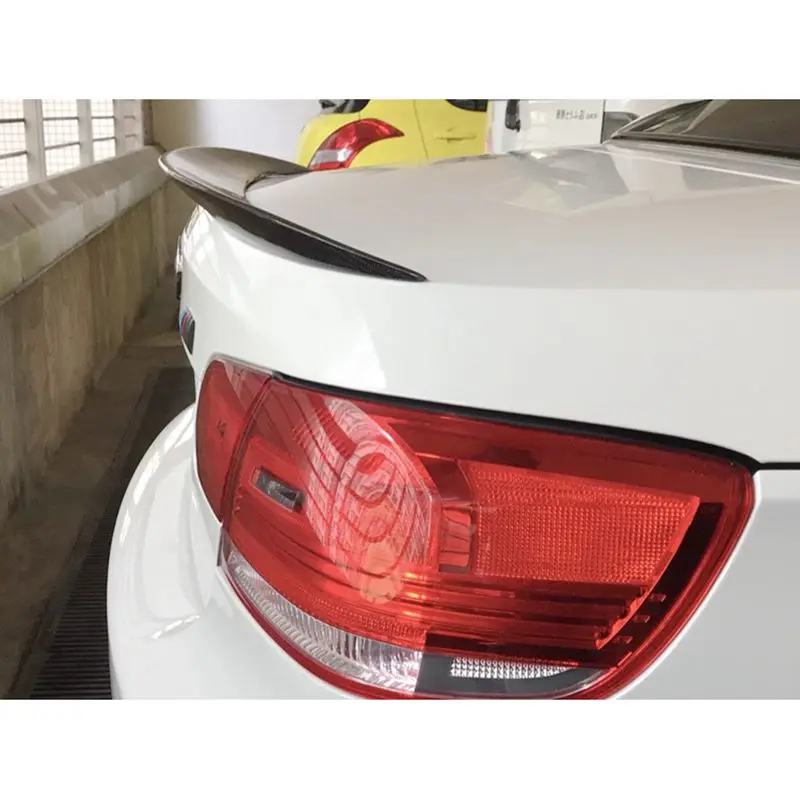 For BMW E92 3 Series 2 Door E92 M3  carbon fiber / FRP Spoiler  P Style 2005 - 2012