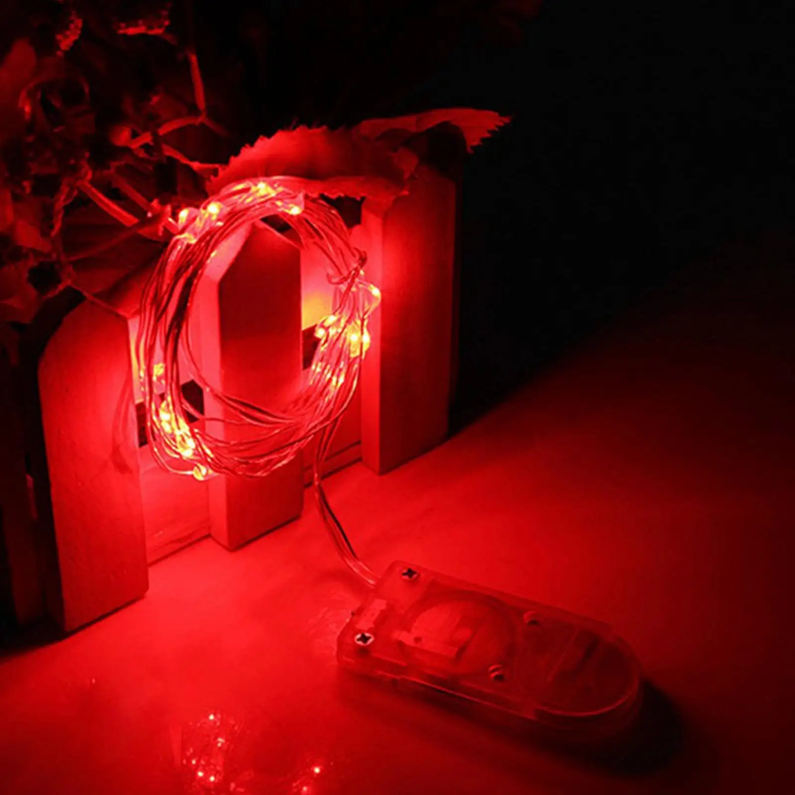 Battery Operated Copper Wire Fairy Lights 2M 20 LED Waterproof Mini String for Garden Bedroom Home Decoration
