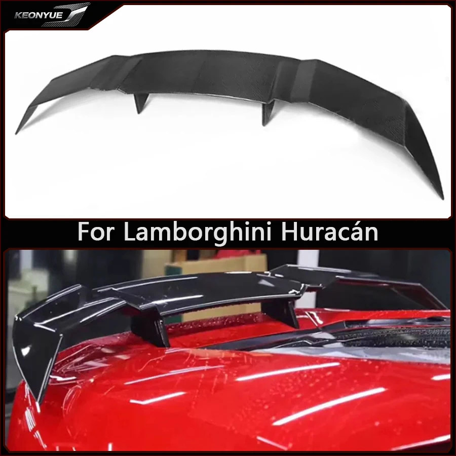 Alerón Trasero de Fibra de Carbono para Lamborghini Huracán LP580 LP610 580 610, Aletas Traseras, Difusor, Accesorios para Auto, Kit de Carrocería