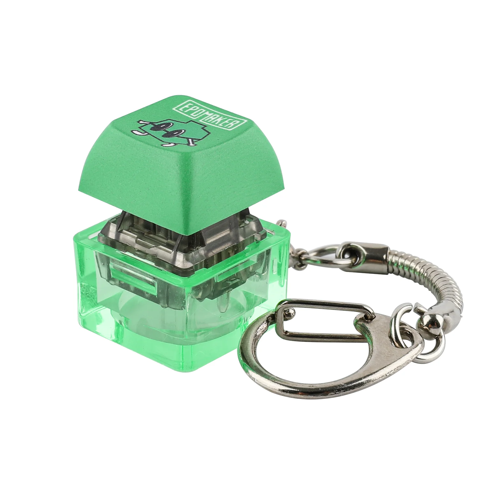 

EPOMAKER Keychain Transparent Acrylic & Colorful Dye-Sublimated PBT Material for Keyboard Aficionados & Gift