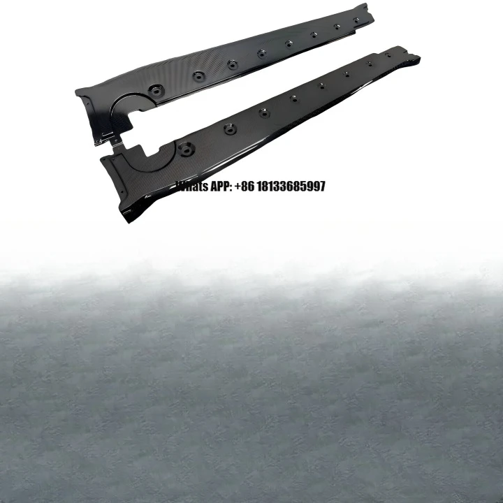 New 2019-2023 for 911 992 Turbo SD Convertible Carbon Fiber Side Skirts Self-Adhesive Universal Fitment 1 Year Warranty