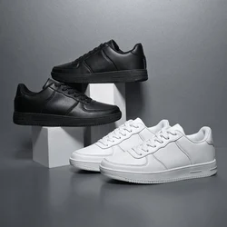 Spring New Men's Shoes White Casual Sports Board Shoes Fashion Trend Versatile Campus Little White Shoes Black Student Shoes