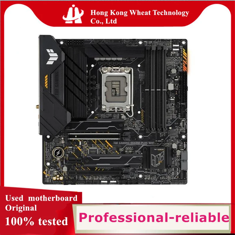 For Intel B660 TUF GAMING B660M-PLUS WIFI motherboard Used original 1700 LGA1700 DDR4 128GB M.2 SATA3 Desktop Mainboard