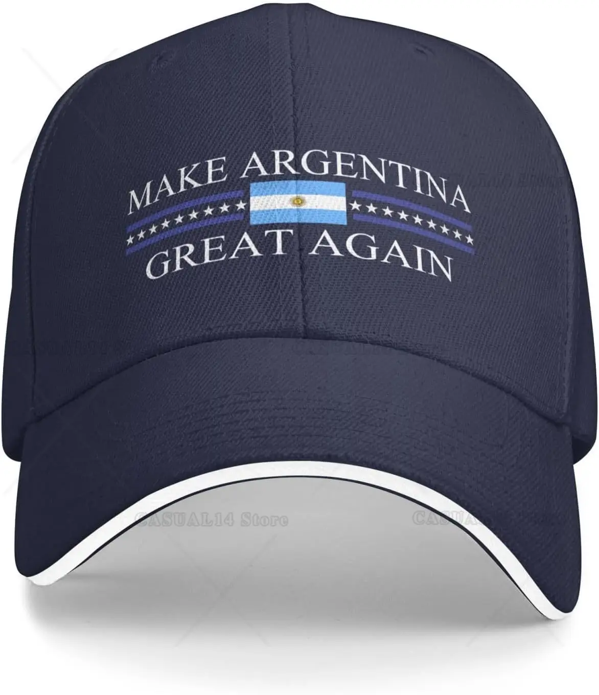 

Make Argentina Great Again Hat Men Baseball Caps Graphic Hat Unisex Cotton Polyester Designer Cap Men