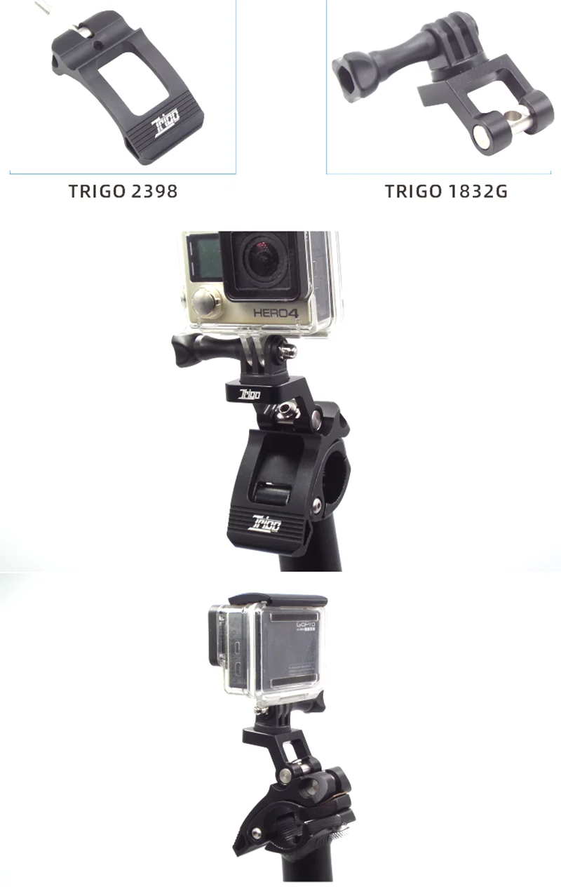 Trigo Cycling Scheinwerfer halterung Kamera halter für fnhon da hon k3plus faltbare Fahrrads chaft Gopro Halterung Fahrrad zubehör – Detail 5