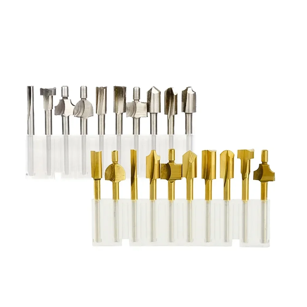 Hss Rotary Frees 3Mm Shank Titanium Coated Houtbewerking Router Bit Cutter