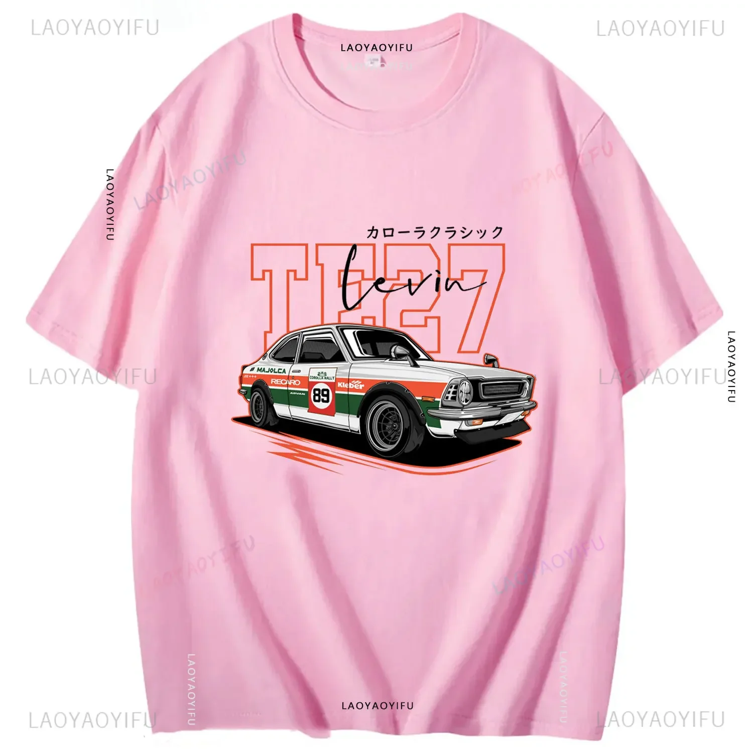 Corolla Men Cotton T-shirt Retro JDM Te27 Old School Japanese Car Tops Sleaford Mods Punk Camiseta Retro De Corolla JDM Shirt