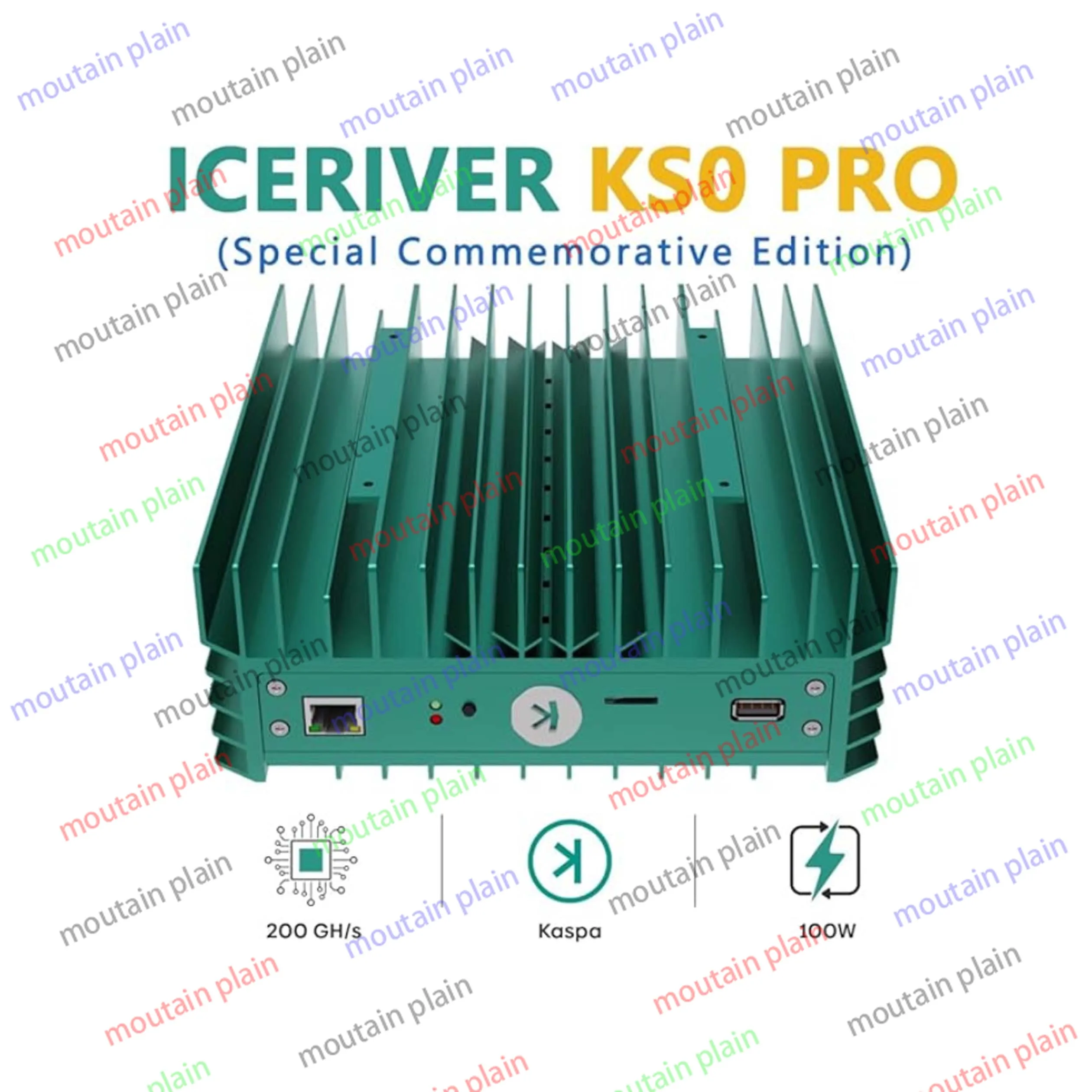 Miner Mining Crypto Asic Miner Machine Perorder IceRiver KS0 Pro Special Commemorative Edition 200Gh 100w Include PSU