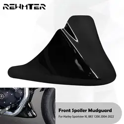 Motorcycle Front Bottom Spoiler Mudguard Air Dam Chin Fairing Black For Harley Sportster XL 883 1200 Super Low Custom 2004-2022