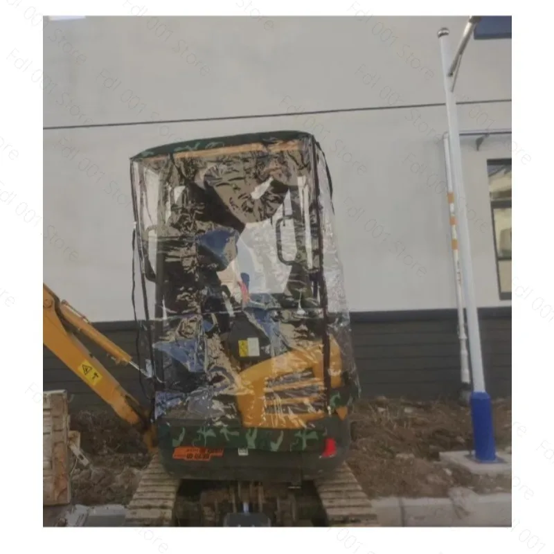 Hot Sell Mini Digger Rain Cover Windproof Warm Awning PVC Cover For 1-2Ton Excavator