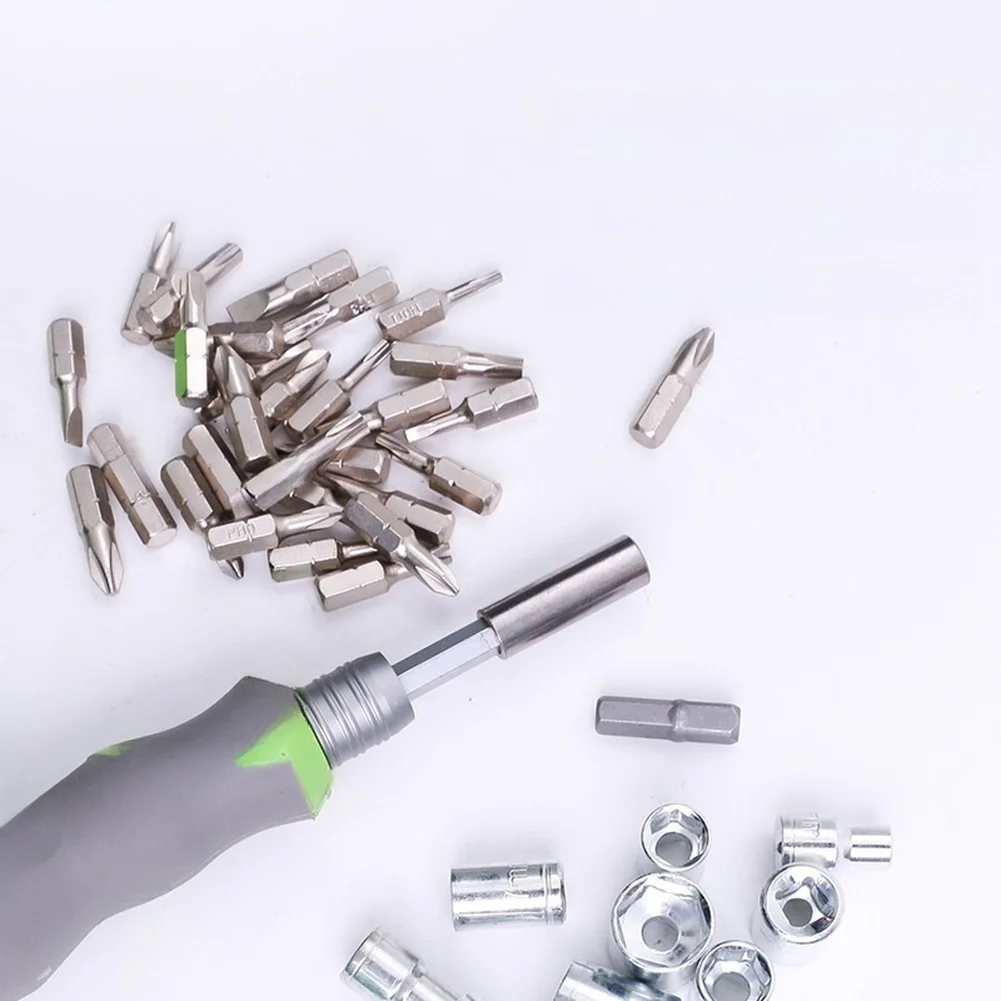 41-in-1 Magnetic Screwdriver Kit Featuring Chrome Vanadium Steel Bits Ratchet Function and Dual-Direction Force Application