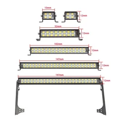 Lampada da tetto per auto RC 24 36 barra luminosa a LED per 1/10 RC Crawler Axial SCX10 90046/47 90060 SCX24 Jeep Wrangler D90 corpo Rubicon