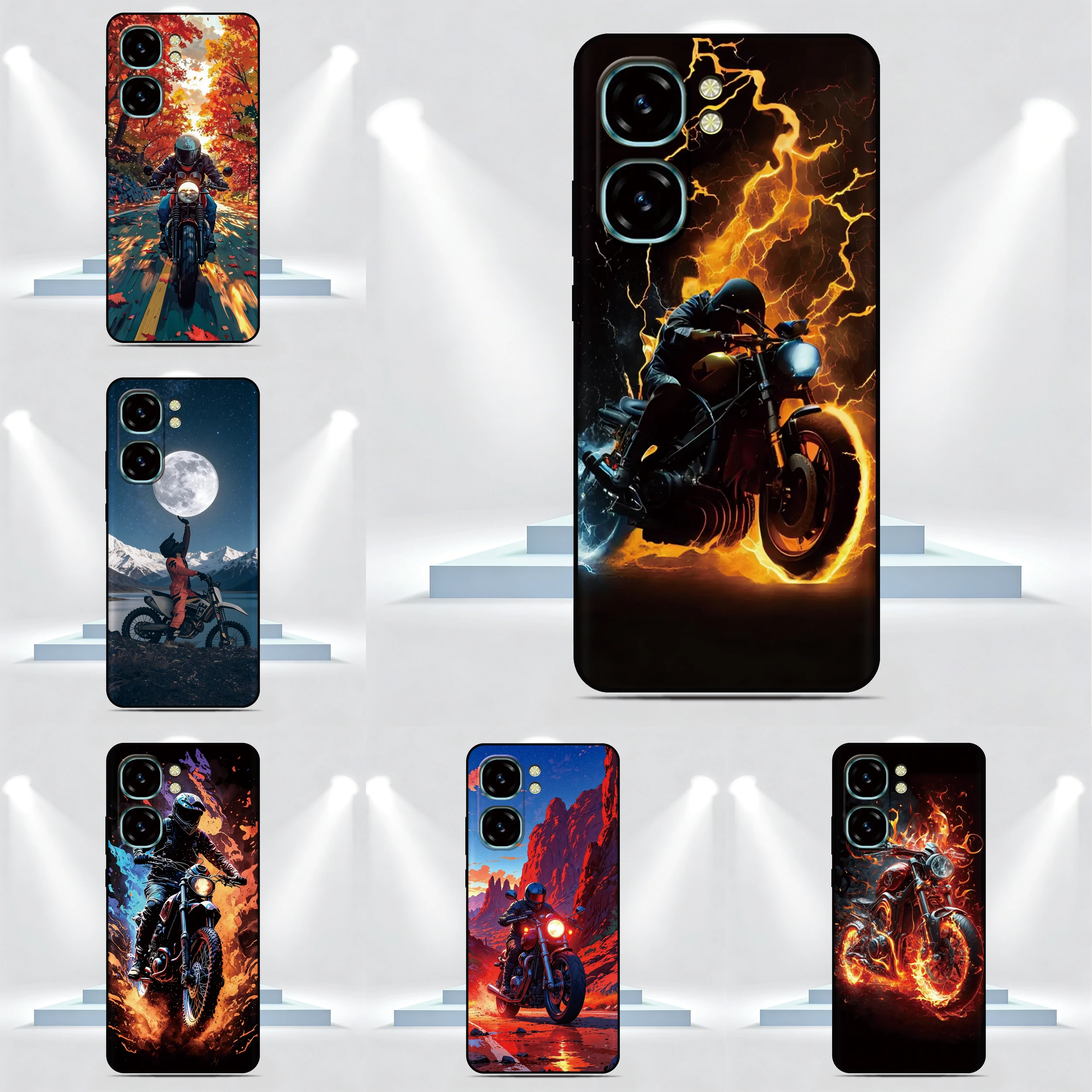 Motorcycle Racing Phone Case For Nokia C32 G42 6.2 7.2 G21 C21 C01 G11 Plus C12 C31 C02 G22 G20 G10 C10 C20 8 C3 Custom Cover