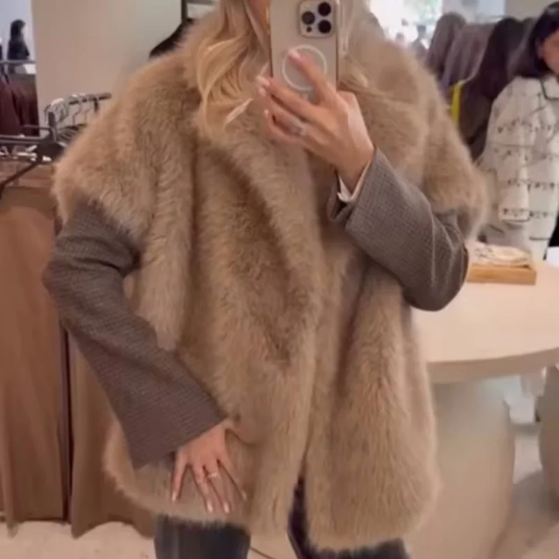 Guobioziy 2026 Women's New Faux Fur Effect Vest Fashionable and Versatile Elegant and Stylish Casual and Simple