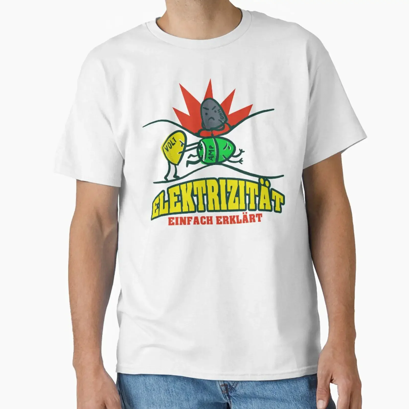 Electricity Explains electrician electronics technician electrical engineering designed and sold by Amazing Designs vintage