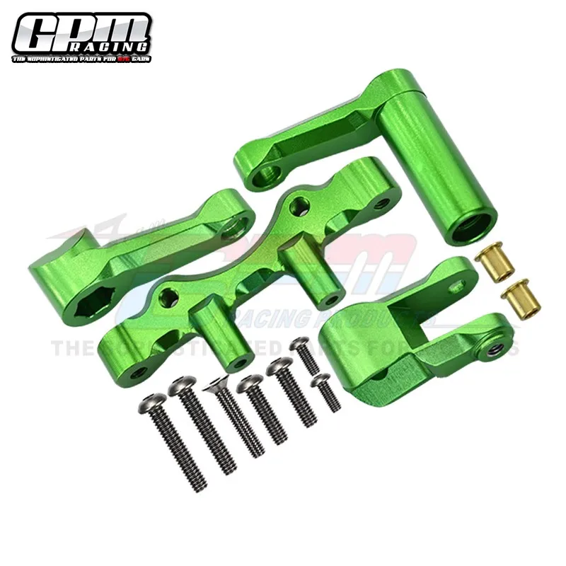 GPM อลูมิเนียมพวงมาลัยสําหรับ LOSI 1/6 Super Baja Rey RC รถอัพเกรด