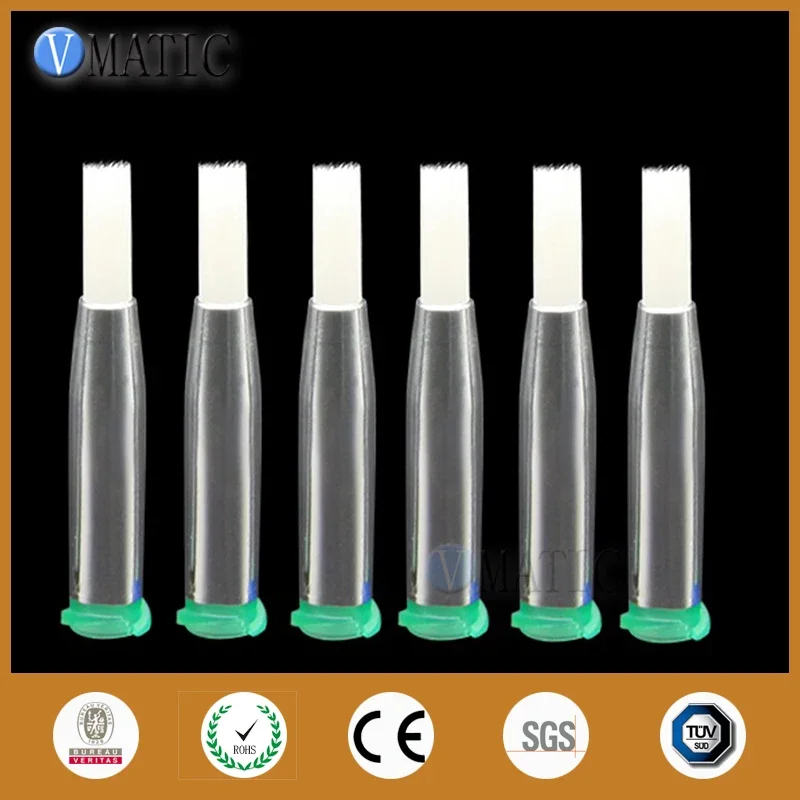 Free Shipping 10Pcs 18G Dia 4mm Glue Dispensing Needle Brush Wool Tip