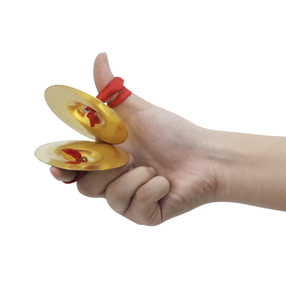 2Pcs Iron Drum Cymbals Fun Recreation Cymbals Finger Cymbals Professional Durable Small Finger Instrument Percussion Instruments