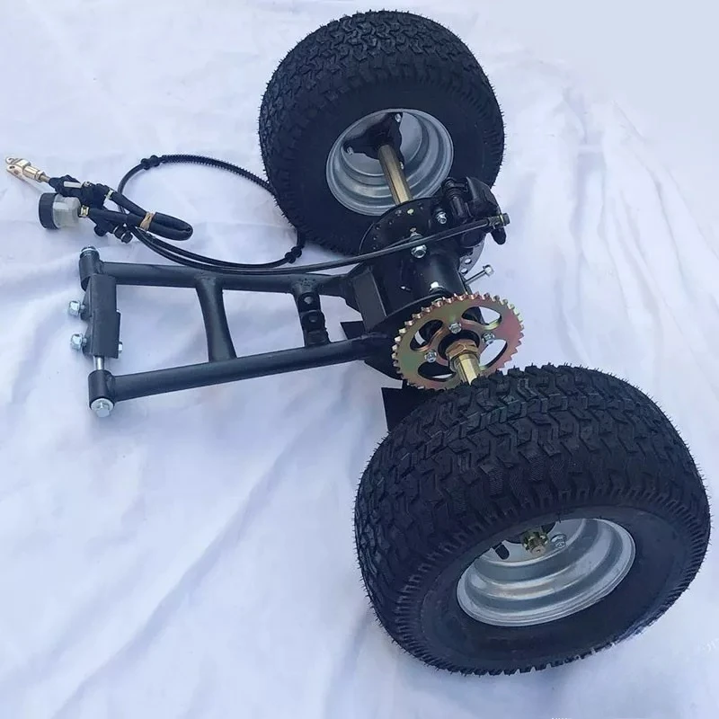 DIY homemade two-wheel modified three-wheel four-wheel motorcycle accessories small beach car bold rear axle