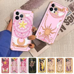 Card Captor Sakura Anime Phone Case For iPhone 16 15 14 11 12 13 Mini Pro XS Max Cover 6 7 8 Plus X Funda Shell
