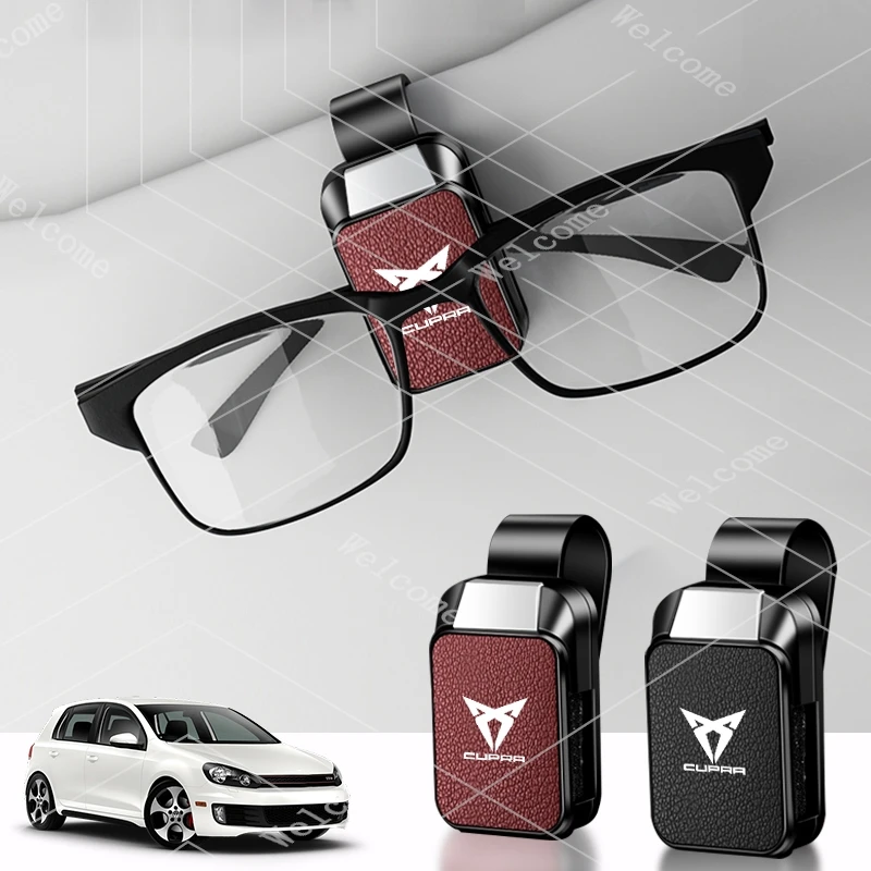 Car Sun Visor Glasses Clips Magnetic Glasses Storage Accessories For Cupra Raval Born Leon Formentor Ateca Terramar valve core