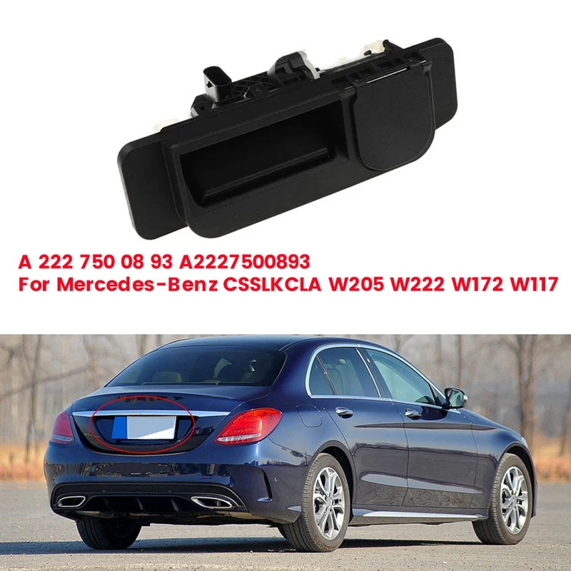 Car Rear Trunk Lid Release Handle Switch A 2227500893 For Mercedes-Benz C/S/SLK/CLA W205 W222 W172 W117 Tailgate Release Parts