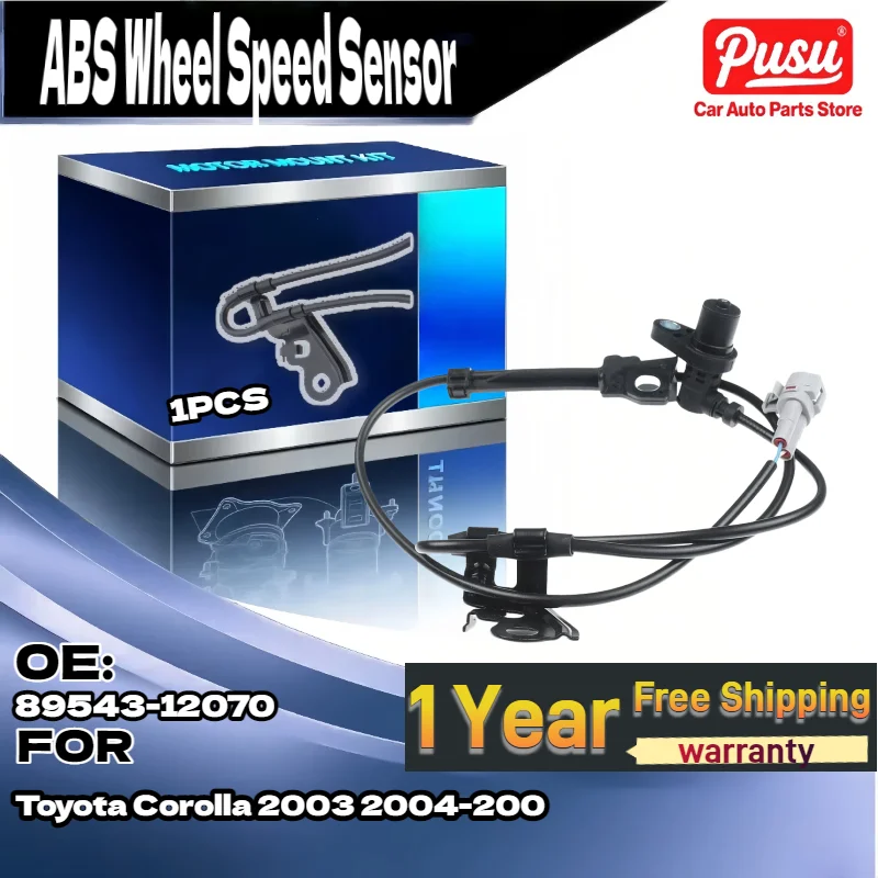 

For Driver Side ABS Wheel Speed Sensor 89543-12070 For Toyota Corolla 2003 2004 2005-2008