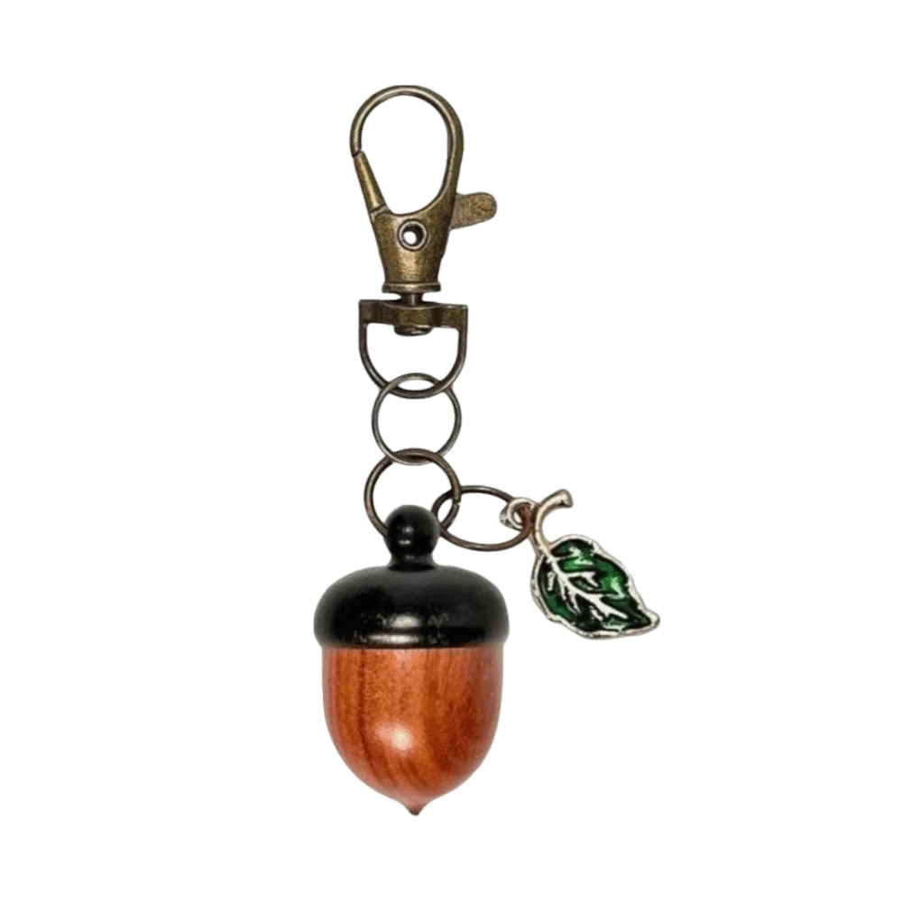 Simulation Acorn Acorn Keychain Lightweight Twist Open Acorn Twist Open Keychain O-Shaped Buckle Small Item Storage