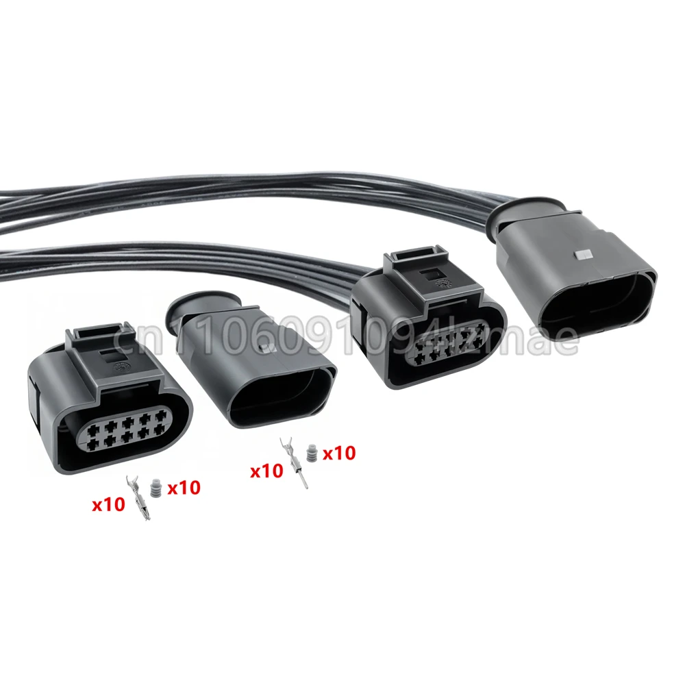 10 Pin 1.5mm Automotive Headlight Connector Car Door Lock Socket 1J0973815 1J0 973 815 1J0973715 1J0 973 715 6X0973815