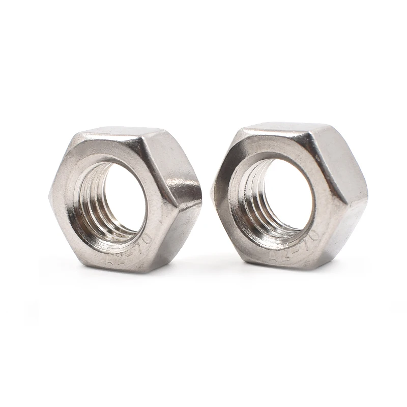 American standard thread Stainless steel 304 Hex nut UNC UNF 2#-56 4#-40 6#-32 8#-32 10#-24 1/4-20 5/16-18 3/8-16 7/16-14 1/2-13