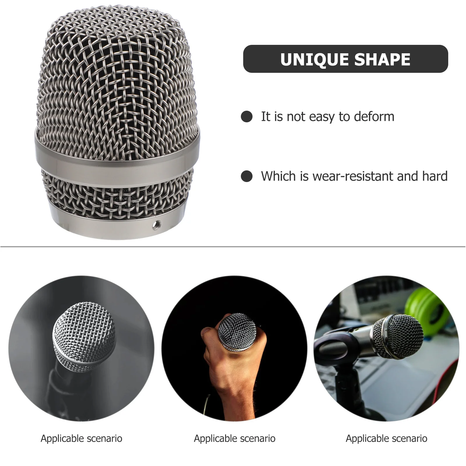 Accessories Microphone Mesh Head Microphones Low Profile Arm Sponge Kit Ball Replacement for