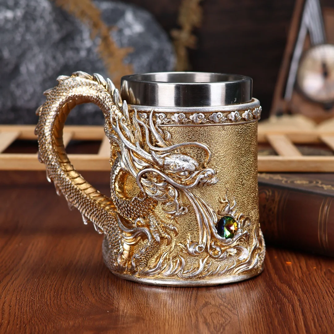 

Gold Skull Resin Stainless Steel Tumbler – Bold Design for Coffee, Tea, or Everyday Use
