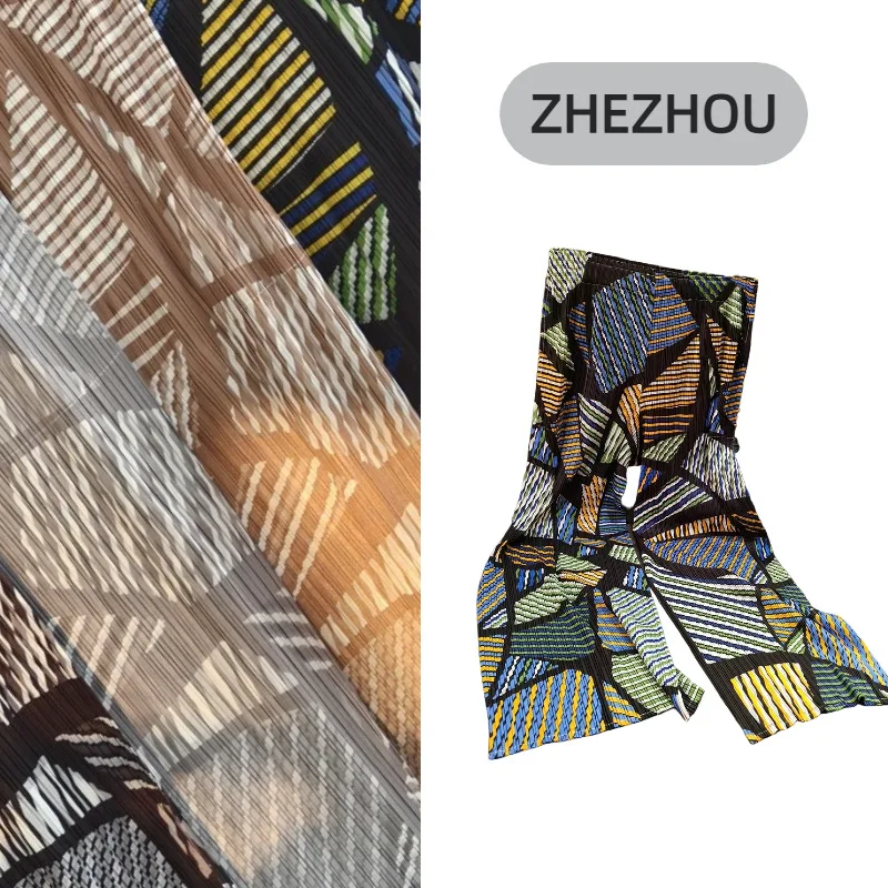 

Miyake Folds 2025 New Trousers High-waisted Loose Hundred Draping Straight Trousers Niche Design Sense of Casual Trousers Women