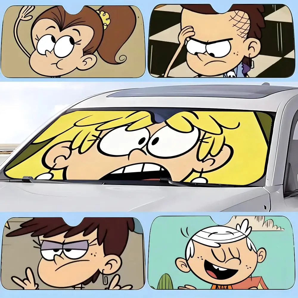 Parasoles para coche T-The Loud House, parasoles para parabrisas, parasoles de protección solar, regalos novedosos para coche.