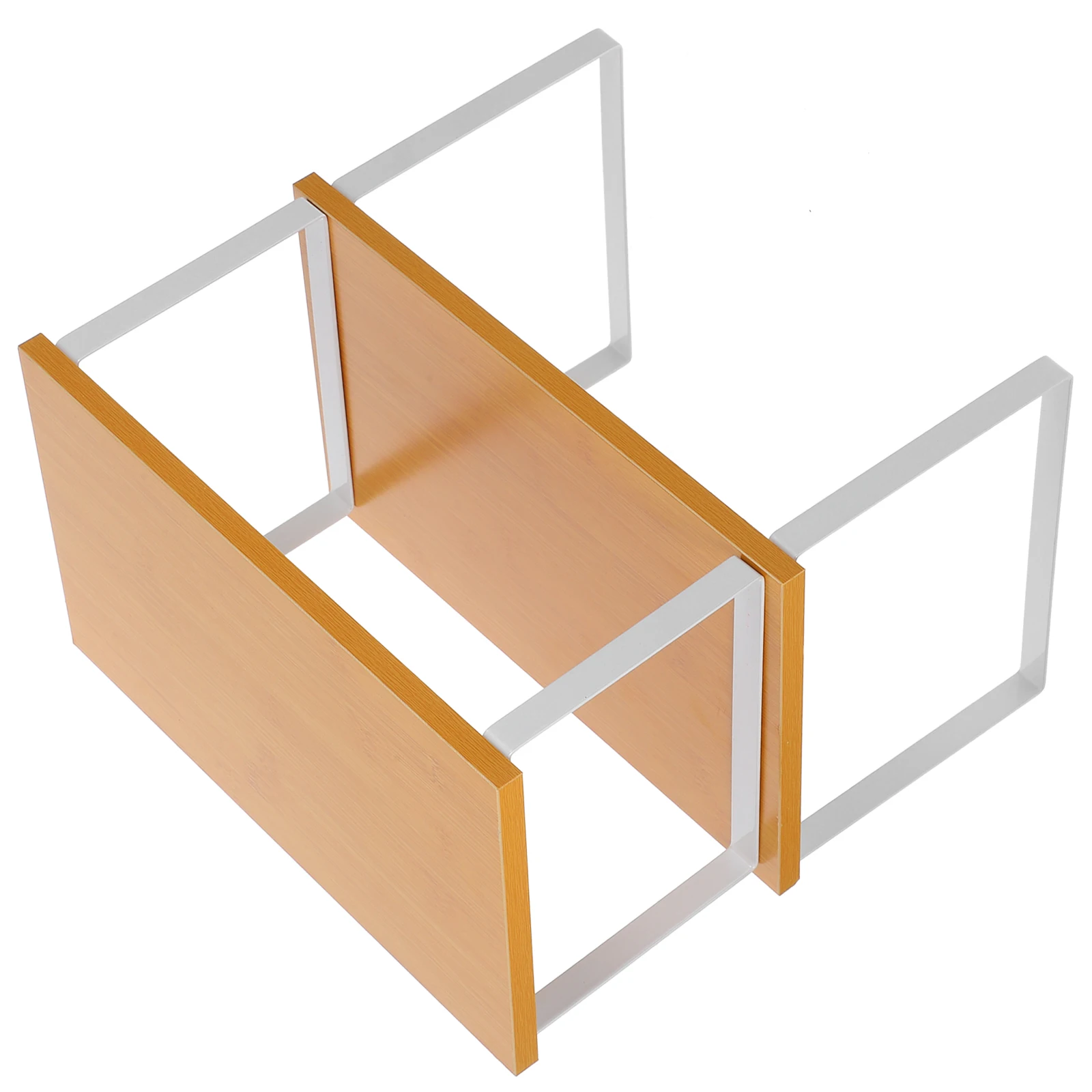 

2 Pcs Kitchen Storage Rack Shelves Desktop Organizer Cabinet Door Spice Shelf Organizers Wooden