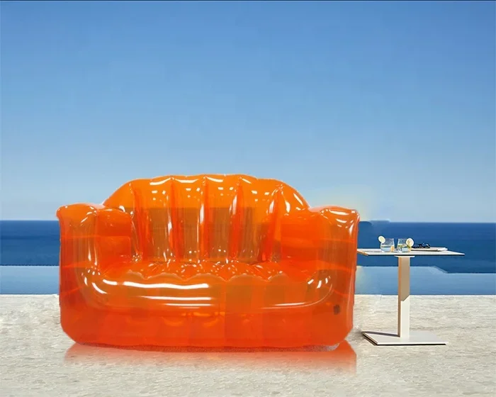 Cheap Price Sofa Cama Inflable Leisure Inflatable PVC Beach Sofa Chairs Clear Inflatable Sofa for Lounge