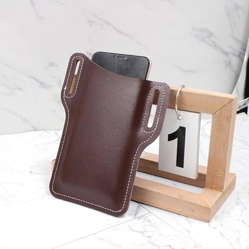 

Mens Phone Loop Holster Belt Purse Phone Sheath Running Travel Waist Bag