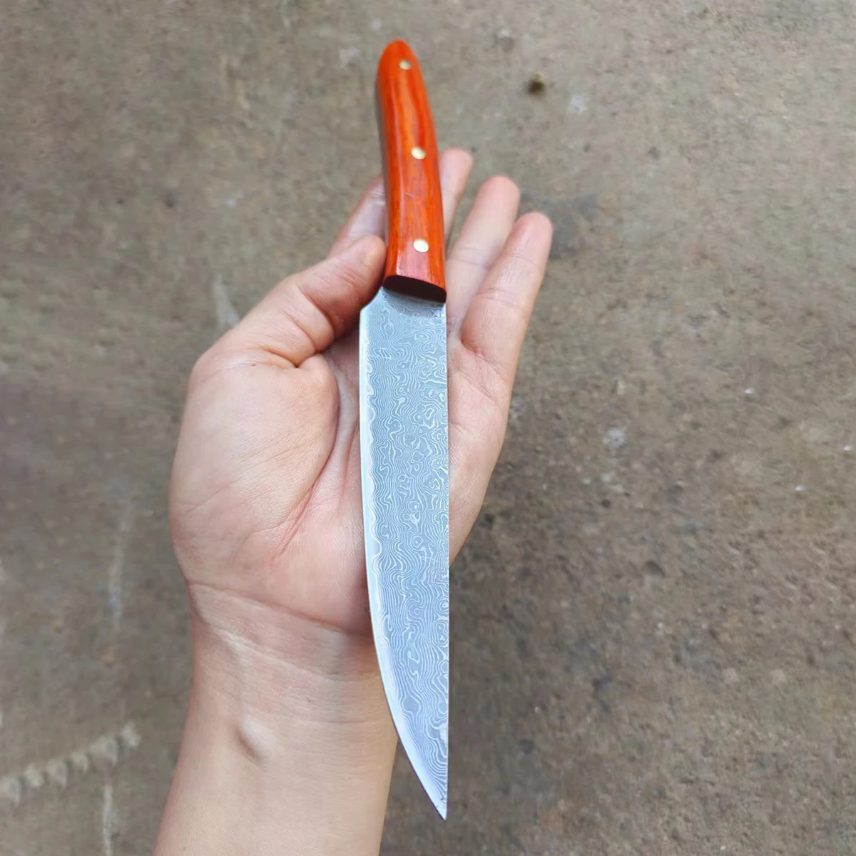 

Utility Knife 67 Layers Damascus Steel 12.5cm Blade Chefs Cleaver Paring Fruit Barbecue Kitchen Knives Cooking Tools Wood Handle