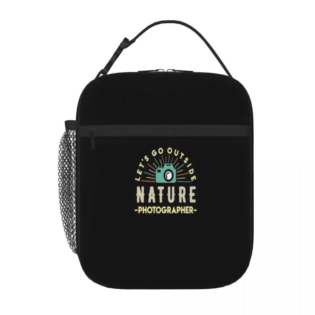 Hot Sale Landscape Outdoor Photographer Nature Photography Insulated Inner Outdoor Lunch Bag Family Picnic Lunch Carrier