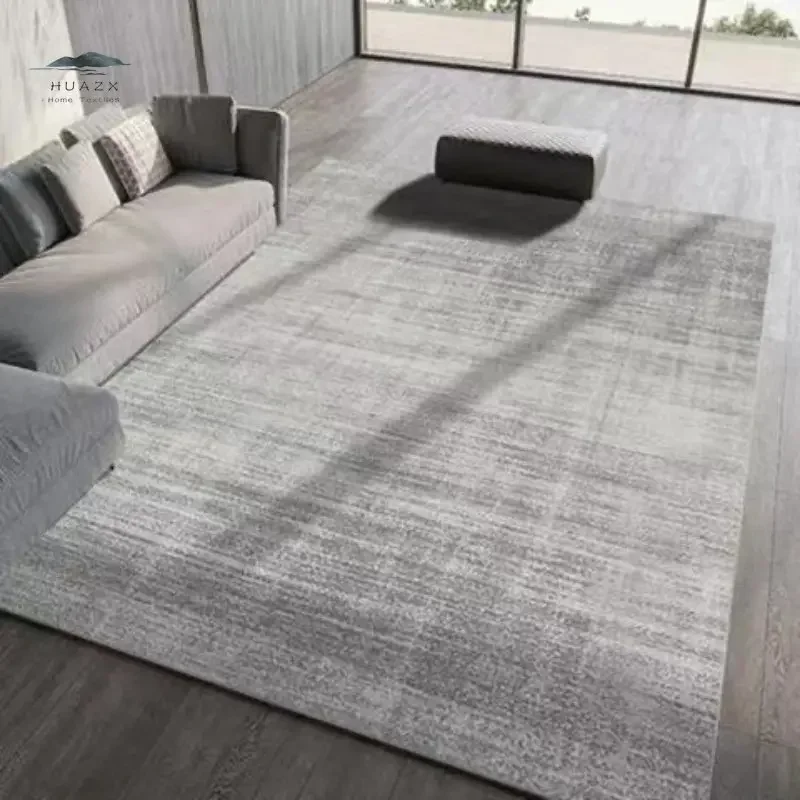 Pure Grey Carpet Living Room Coffee Table Floor Mat Bedroom Bedside Mats Corridor Anti-skidding Home Decorative Area Doormats