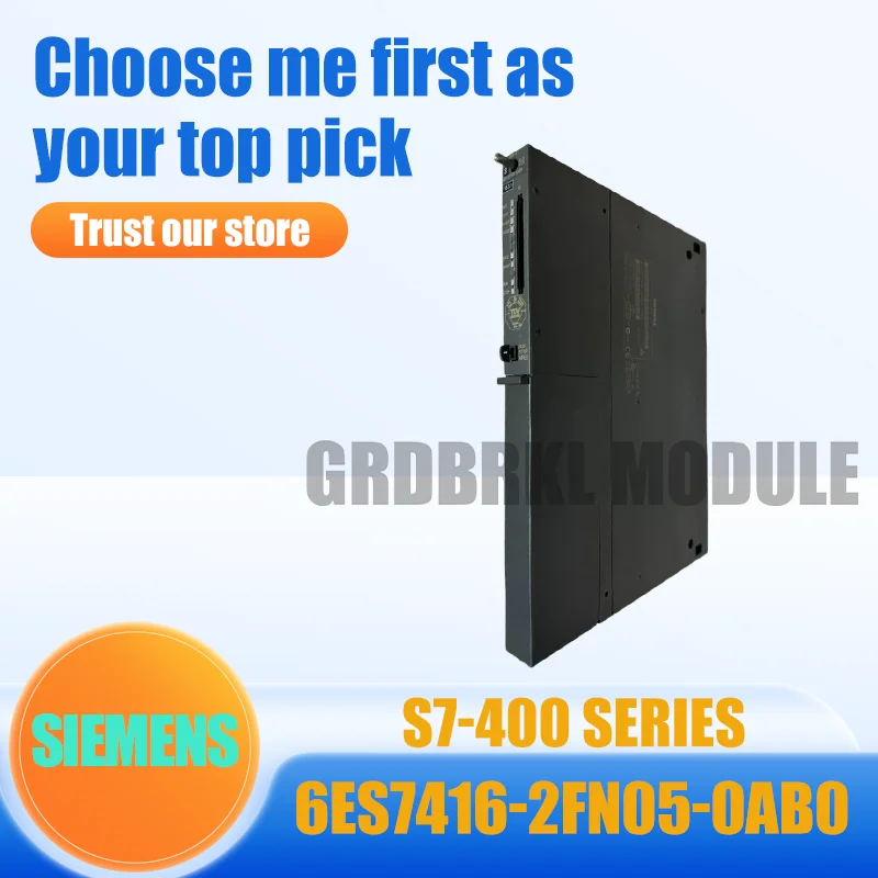 

New Original SIEMENS 6ES7416-2FN05-0AB0 S7-400 CPU 416F-2 5.6 MB Safety PLC 24VDC Industrial Control