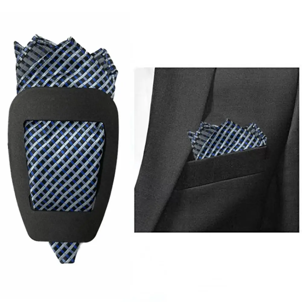 Pocket Squares Holder for Men, Lenço De Seda, Organizador Keeper, Clipe De Fixação, Casacos Smoking, Coletes Acessórios, W6X6, 1Pc