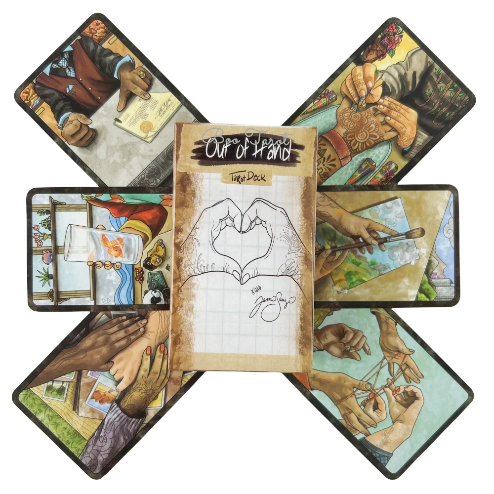 Out of Hand Tarot Deck Divination Tarot Board Game Deck Fortune Telling Family Party Guide Versions Edition