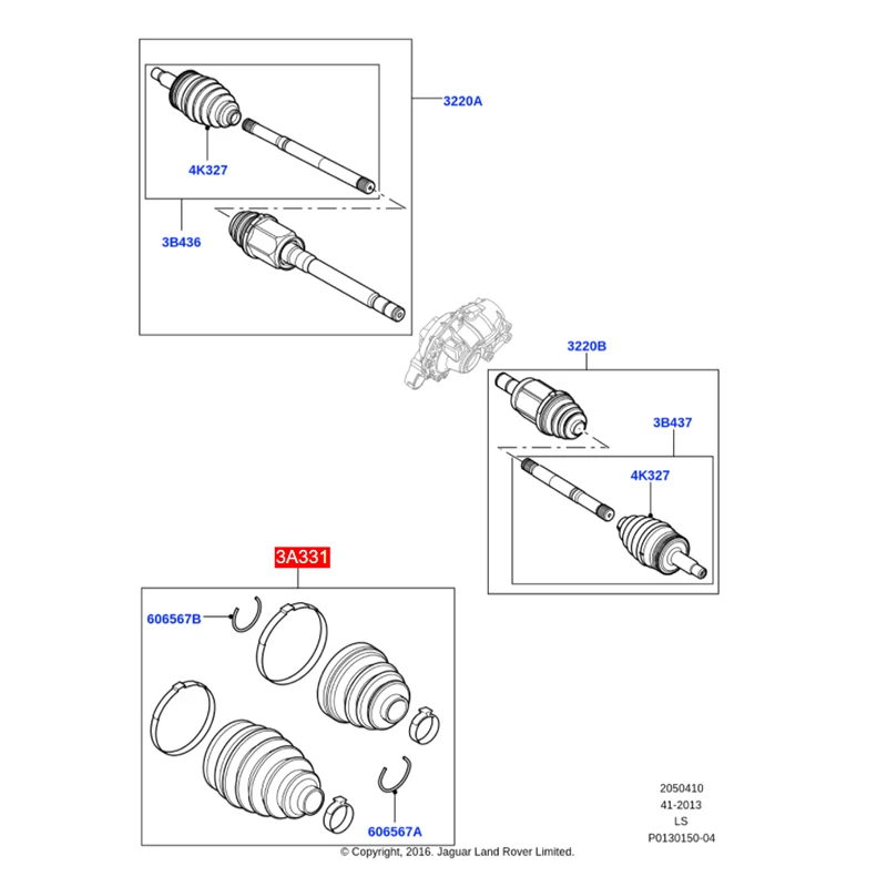 الجبهة نصف رمح غطاء غبار لاند روفر ديسكفري LR3 LR4 رينج روفر سبورت 2005-2013 TDR500100 #6