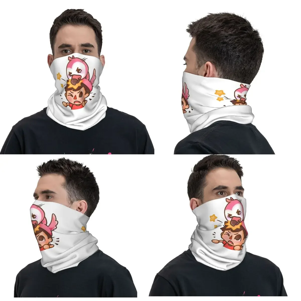 Albert Flamingo YouTube Bandana Neck Gaiter Printed Mask Scarf Multifunction Cycling Scarf Riding For Men Women Adult Washable