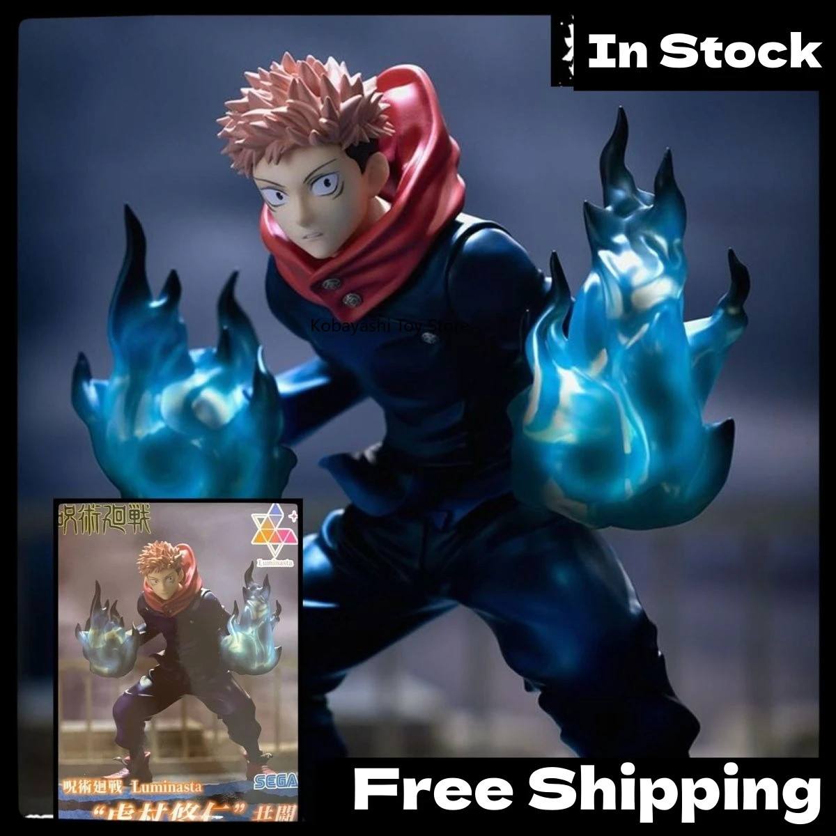 

In Stock Authentic Japanese Version SEGA Jujutsu Kaisen Luminasta Yuji Itadori Special Effect Prize Figure Collectible