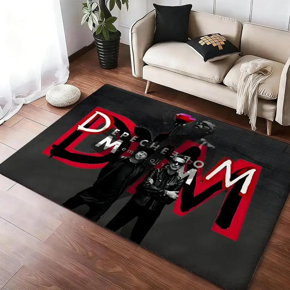 Rock Music Floor Mat Soft Thickened Absorbent Non-Slip Bedroom Living Room Door Mat Home Decor Flannel Rugs