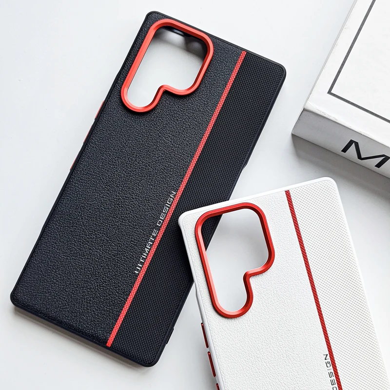 

Для ZTE Nubia Red Magic11 Pro, чехол 11 Pro Plus ELVEV, роскошный чехол из искусственной кожи с защитой от падения + жесткий ПК, защитный чехол для телефона от падения