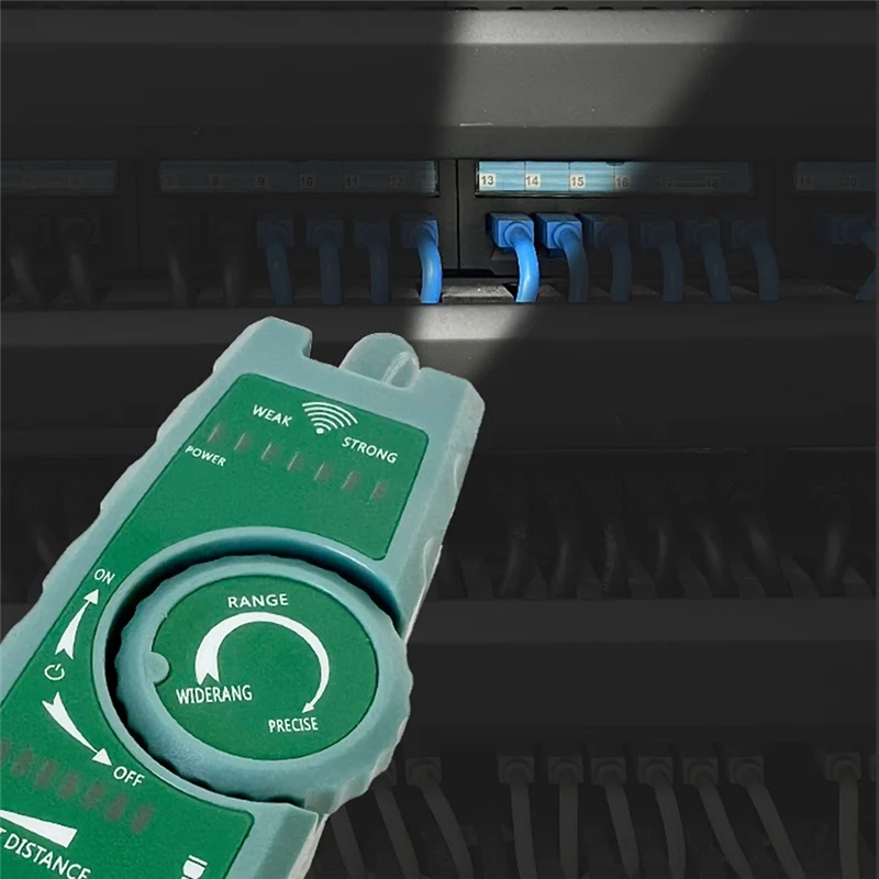 SUNRI-Ethernet LAN Network Cable Tracker Detector High Precision RJ45 RJ11 Line Finder Wire Tester